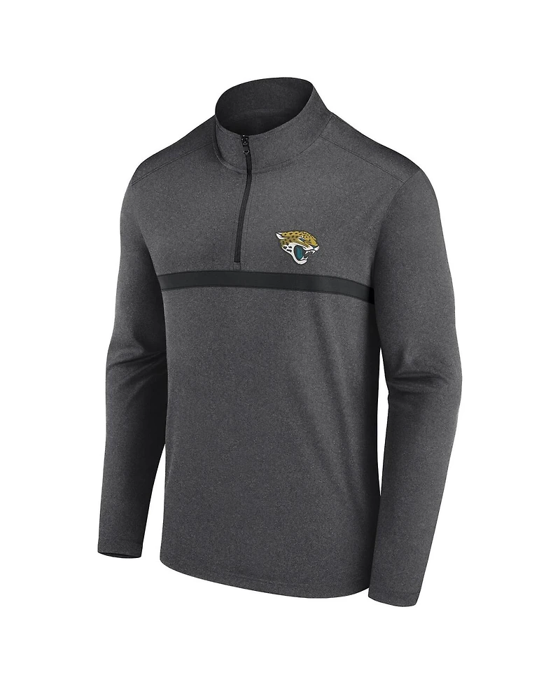 Fanatics Men's Charcoal Jacksonville Jaguars Head-to-Head Quarter-Zip Pullover Sweatshirt
