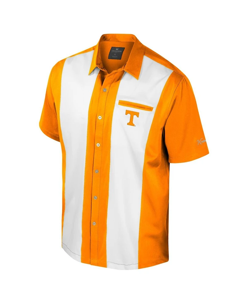 Colosseum Men's Tennessee Orange Volunteers Strike Bowling Button-Up Shirt