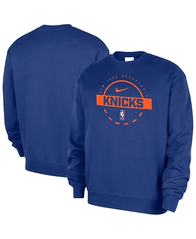 Nike Men's Blue New York Knicks 2025/26 Authentic Practice Club Sweatshirt