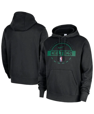 Nike Men's Black Boston Celtics 2025/26 Authentic Practice Club Pullover Hoodie