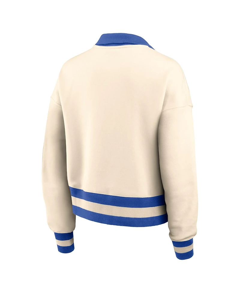 Nike Women's Tan Duke Blue Devils Legacy Half-Zip Sweatshirt