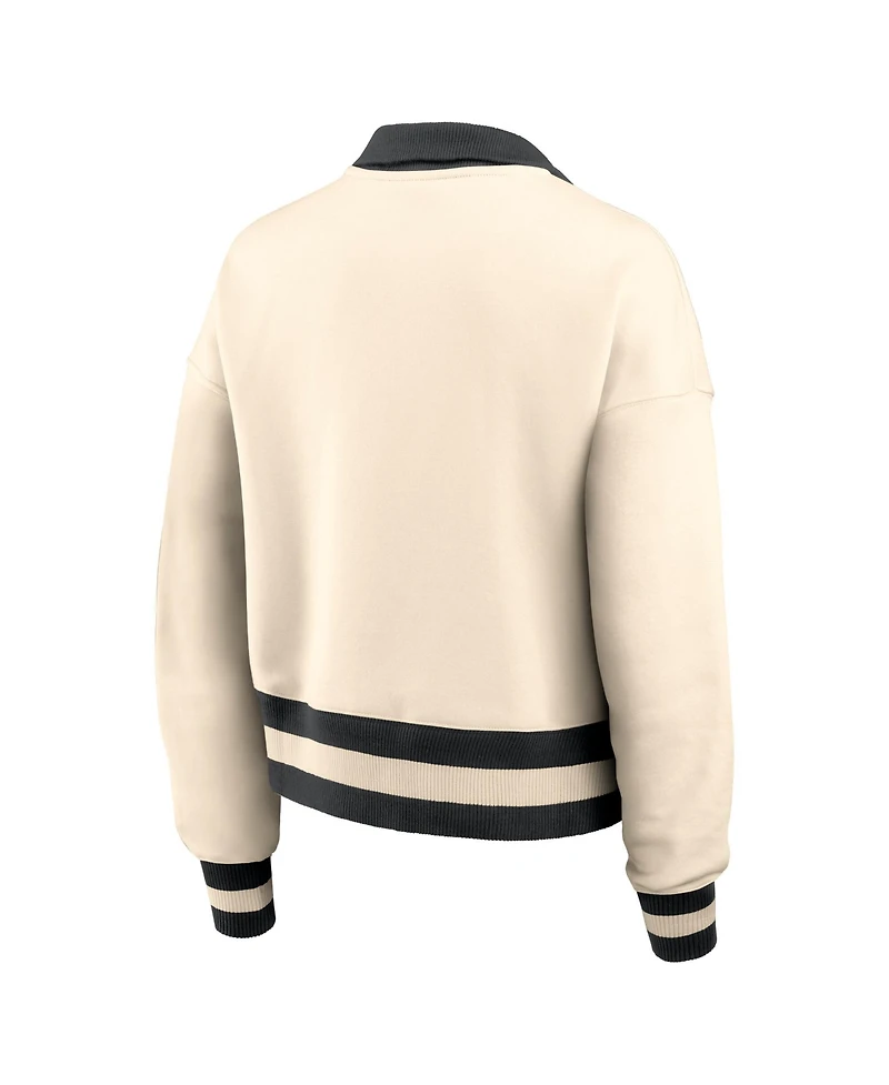 Nike Women's Tan West Virginia Mountaineers Legacy Half-Zip Sweatshirt