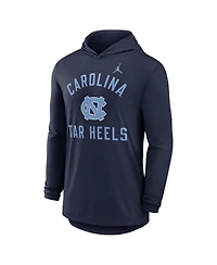 Jordan Men's Navy North Carolina Tar Heels Classic Arch Tri-Blend Long Sleeve Hoodie T-Shirt