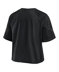 Fanatics Women's New Orleans Saints Oversized Raglan V-Neck Blackout Fashion Jersey