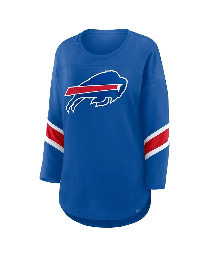 Fanatics Women's Royal Buffalo Bills Redzone 3/4-Sleeve T-Shirt