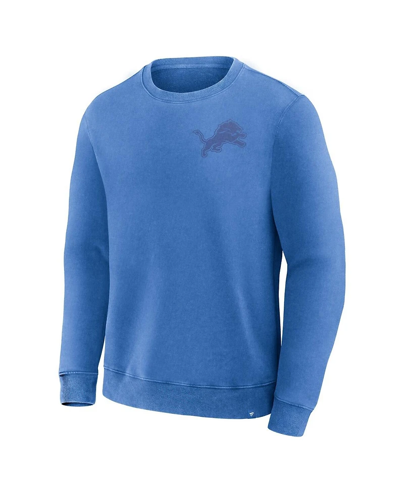 Fanatics Men's Blue Detroit Lions Deep Route Pullover Sweatshirt