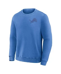 Fanatics Men's Blue Detroit Lions Deep Route Pullover Sweatshirt