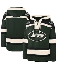 '47 Brand Men's Dark Green New York Jets Superior Lacer Hoodie