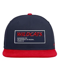 Nike Men's Navy/Red Arizona Wildcats 2025 On-Field Patch Pro Dri-fit Snapback Hat