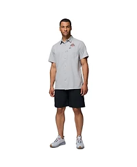 Columbia Men's Gray Ohio State Buckeyes Slack Tide Camp Button-Up Shirt