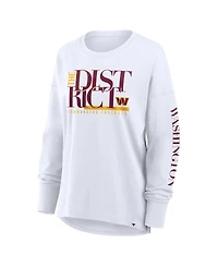Fanatics Women's White Washington Commanders Hometown Legacy Long Sleeve T-Shirt