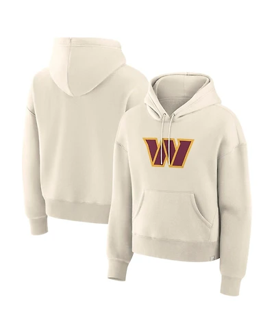 Fanatics Women's Cream Washington Commanders Dove Legacy Pullover Hoodie