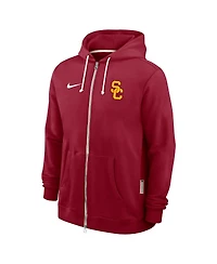 Nike Men's Cardinal Usc Trojans 2025 Sideline Standard Issue Dri-fit Full-Zip Hoodie