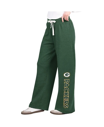 G-iii 4Her by Carl Banks Women's Green Bay Packers Field Wide Leg Sweatpants