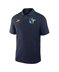 Nike Men's Navy West Virginia Mountaineers Vault Victory Dri-fit Polo Shirt