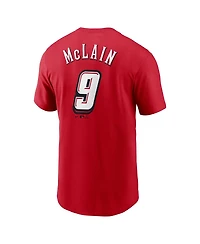 Nike Men's Matt McLain Cincinnati Reds 2025 Mlb Speedway Classic Name Number T-Shirt