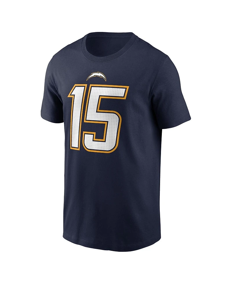 Nike Men's Ladd McConkey Navy Los Angeles Chargers Alternate Super Name Number T-Shirt