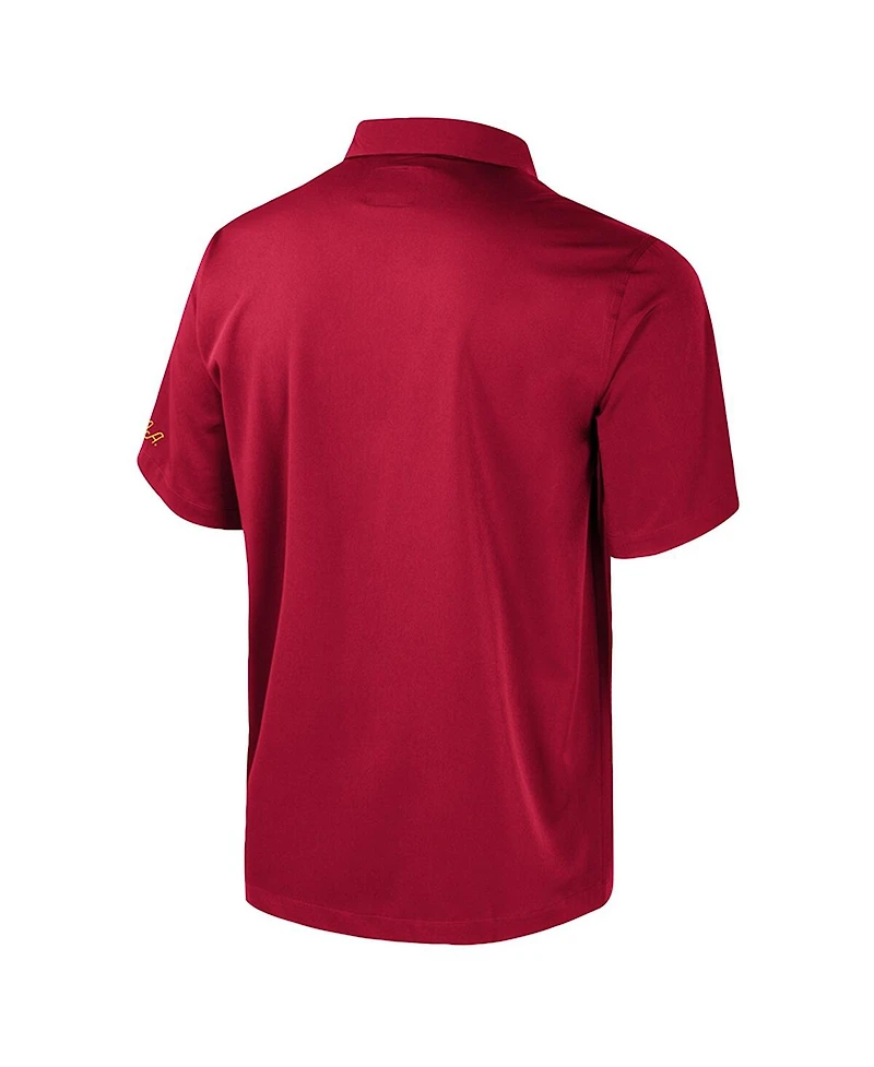 Colosseum Men's Cardinal Iowa State Cyclones Strike Bowling Button-Up Shirt