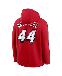 Nike Men's Elly De La Cruz Red Cincinnati Reds 2025 Mlb Speedway Classic Name Number Hoodie