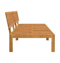 vidaXL Garden Pallet Middle Sofa Natural Wood Solid acacia wood Medium