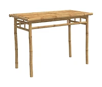 Patio Dining Table 43.3"x21.7"x29.5" Bamboo