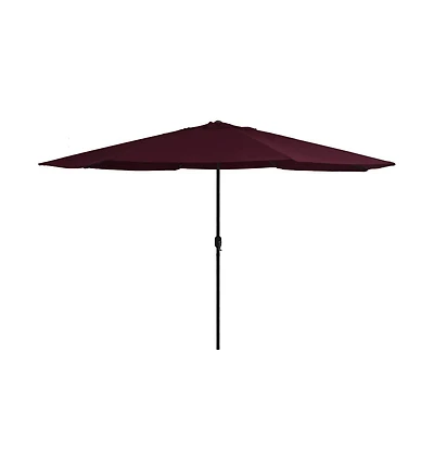 vidaXL Garden Parasol with Metal Pole 153.5" Bordeaux Red