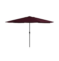 vidaXL Garden Parasol with Metal Pole 153.5" Bordeaux Red