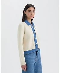 Nvlt Women's Sweater Jean Jacket