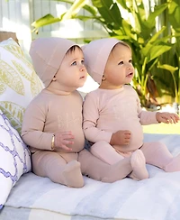 NoggiWear Baby Print Embroidered Footie