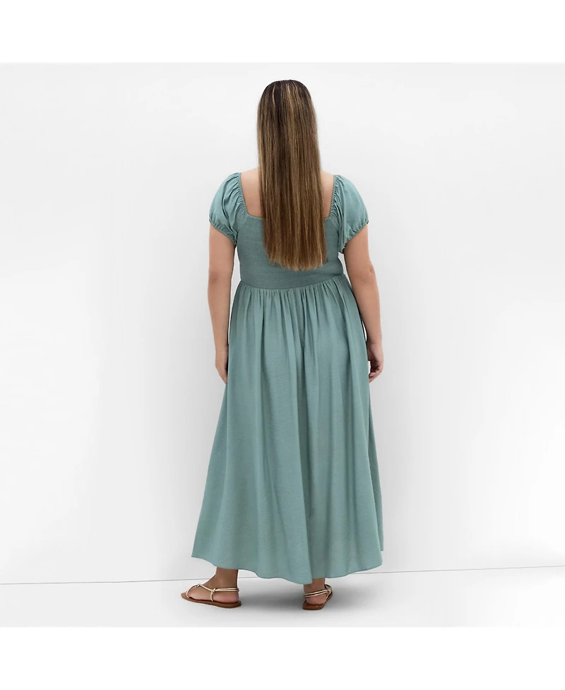 City Chic Plus Abbigail Split Maxi Dress