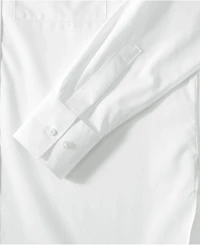 Lands' End Women's Oversized No Iron Tunic with Statement Collar Shirt