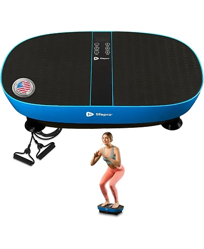 Lifepro Vibration Plate Exercise Machine with Footpad Pulse Technology – 99 Speeds, 9 Programs, Remote & Resistance Bands – Max Weight 2