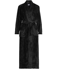 Lands' End Plus Cozy Plush Long Wrap Robe