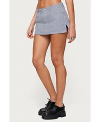 Edikted Womens Liliane Striped Mini Skort