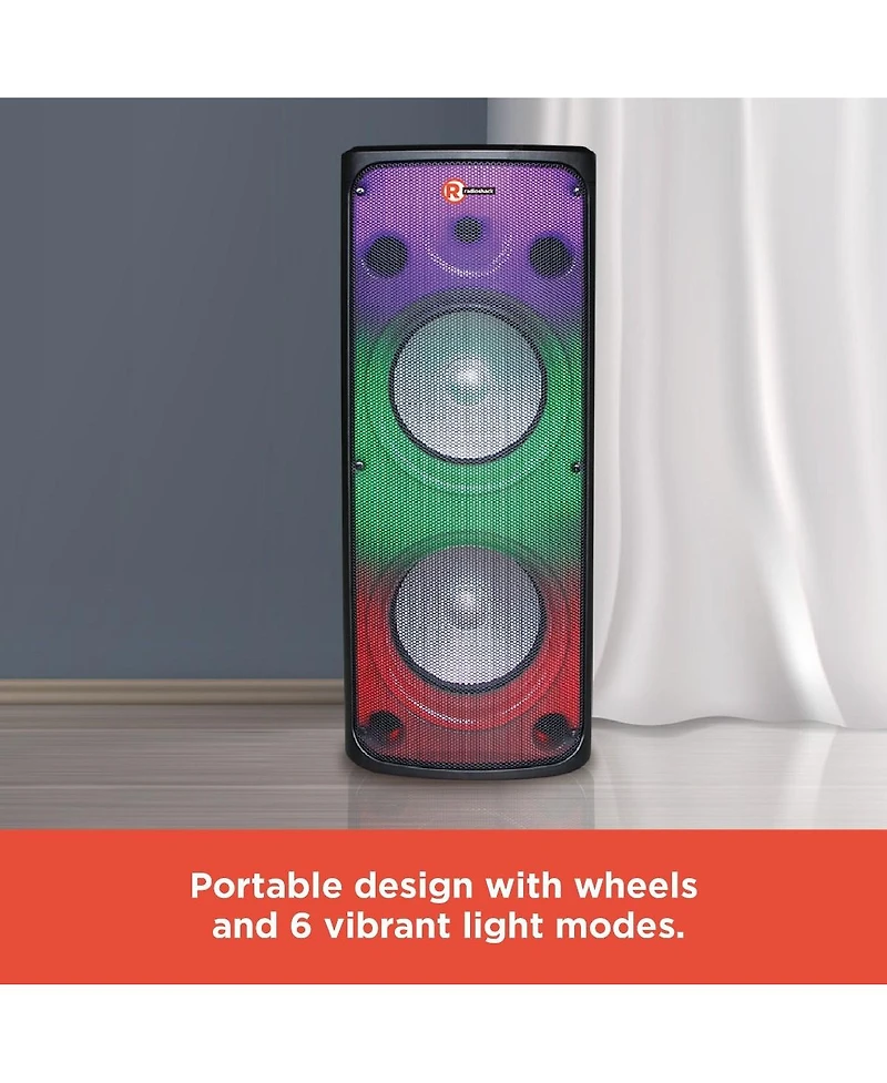 RadioShack Tower Party Speaker With 10 Inch Woofers 150W For Outdoor Remote Control Included 4001958