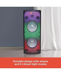 RadioShack Tower Party Speaker With 10 Inch Woofers 150W For Outdoor Remote Control Included 4001958