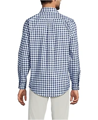 Lands' End Men's Tailored Fit No Iron Twill Long Sleeve Shirt
