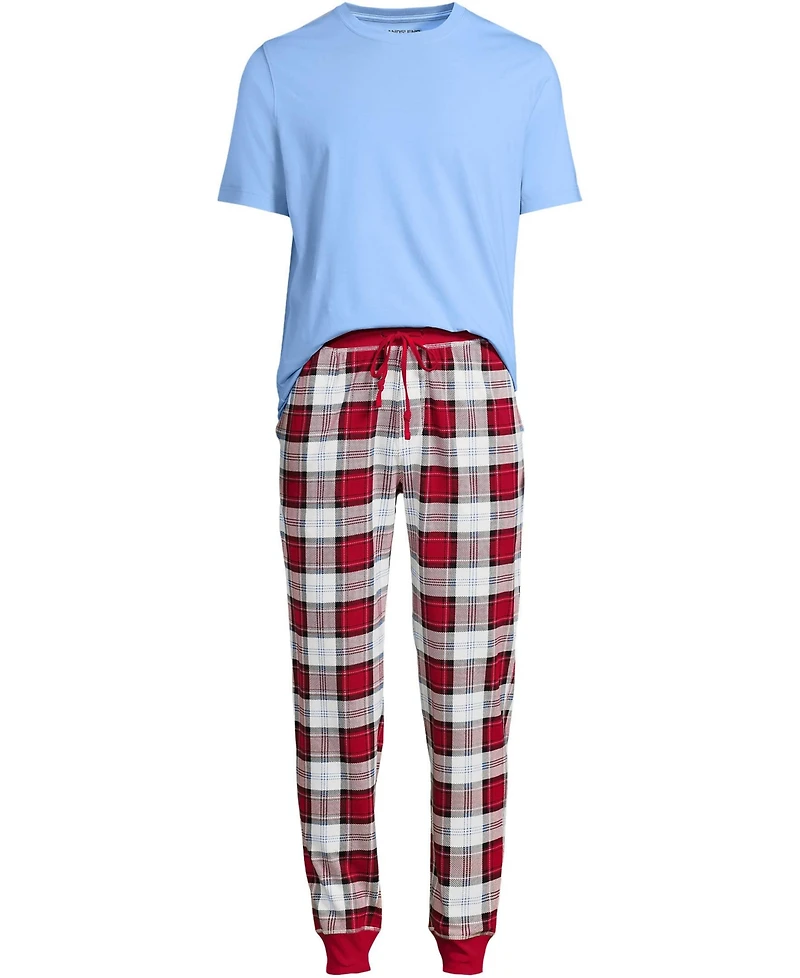 Lands' End Men's Knit Jersey Pajama Sleep Set