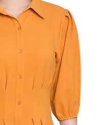 Ny Collection Women's Elbow Sleeve Midi Dress