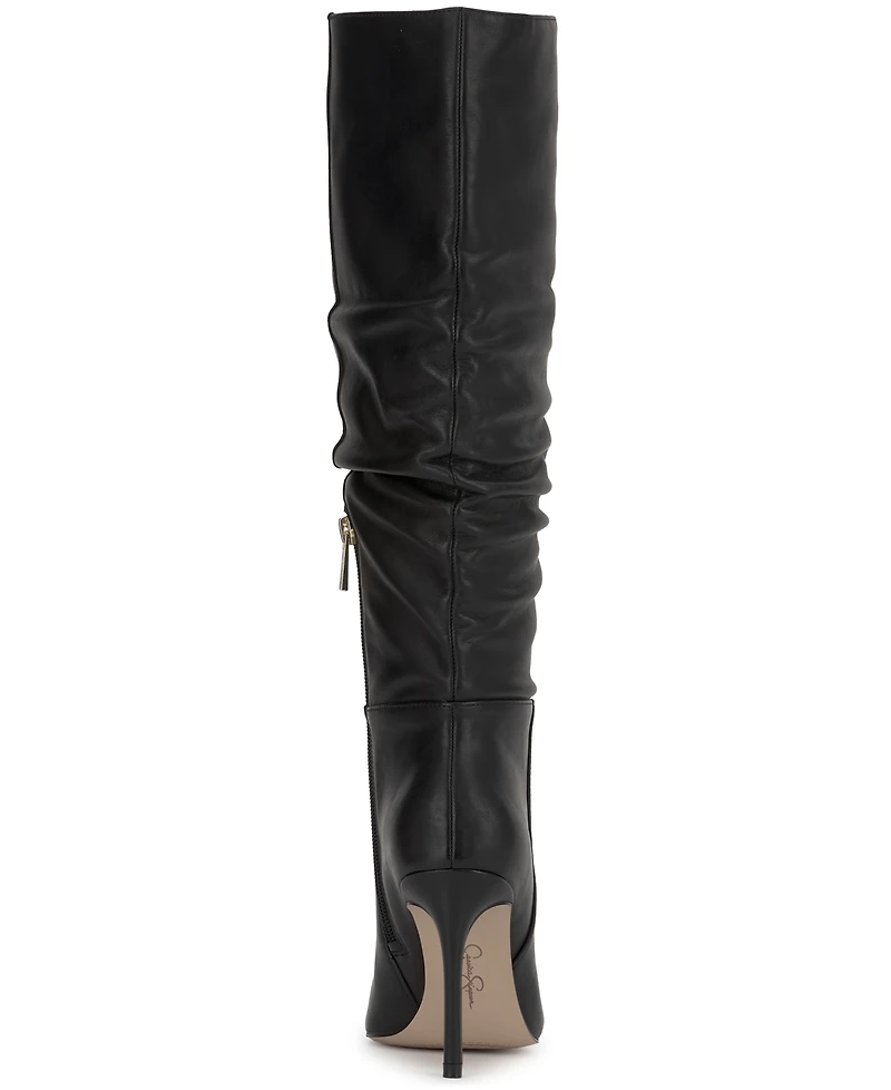 Jessica Simpson Women's Ohena Tall Stiletto Slouchy Boots