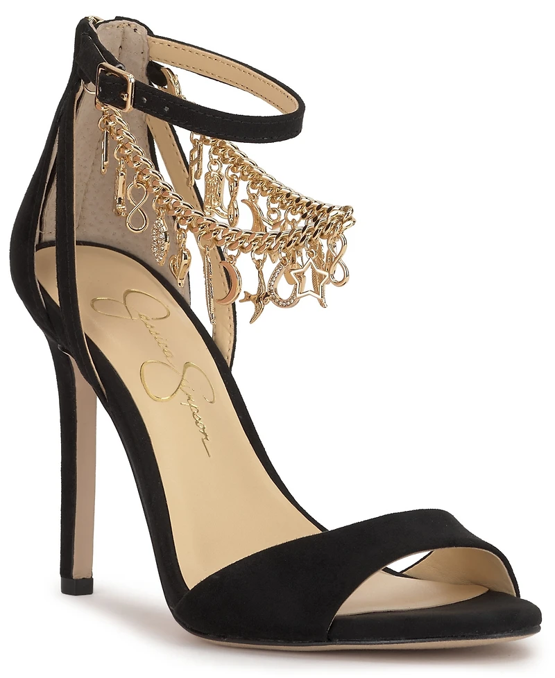 Jessica Simpson Women's Jetser Embellished Chain Dress Sandals
