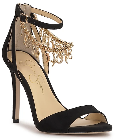 Jessica Simpson Women's Jetser Embellished Chain Dress Sandals