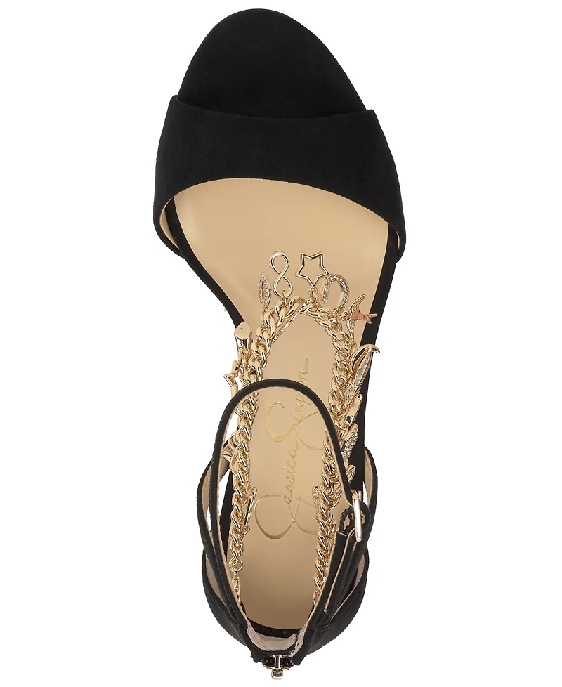 Jessica Simpson Women's Jetser Embellished Chain Dress Sandals