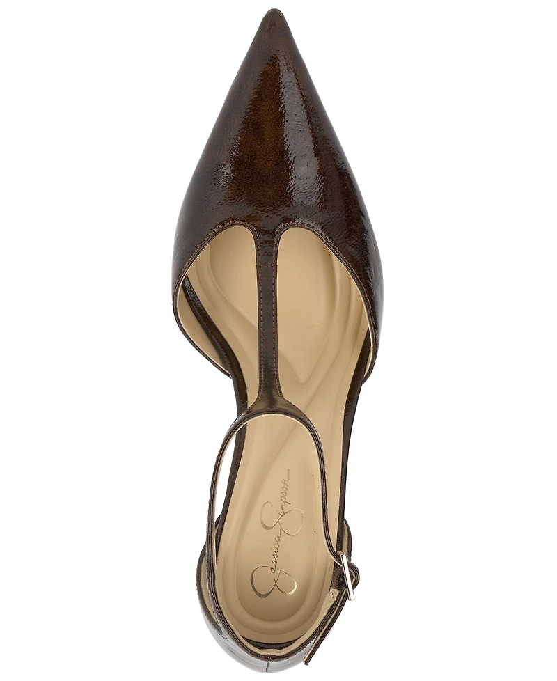 Jessica Simpson Women's Willna T-Strap Pointed-Toe Pumps