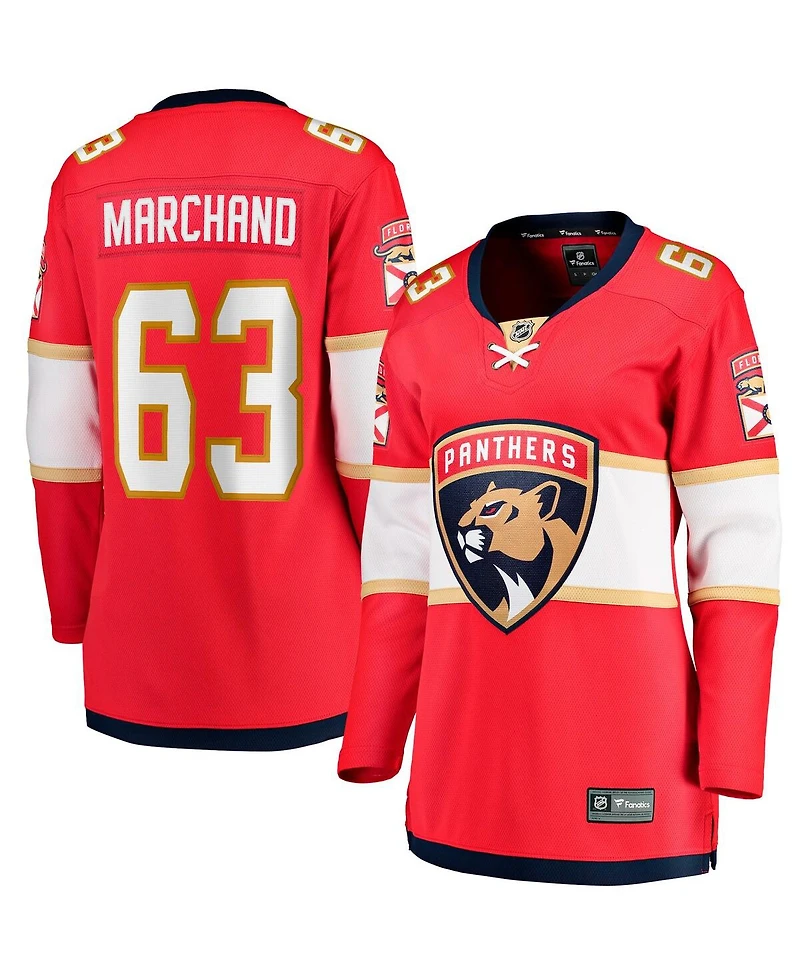 Fanatics Women's Brad Marchand Red Florida Panthers Home Breakaway Player Jersey