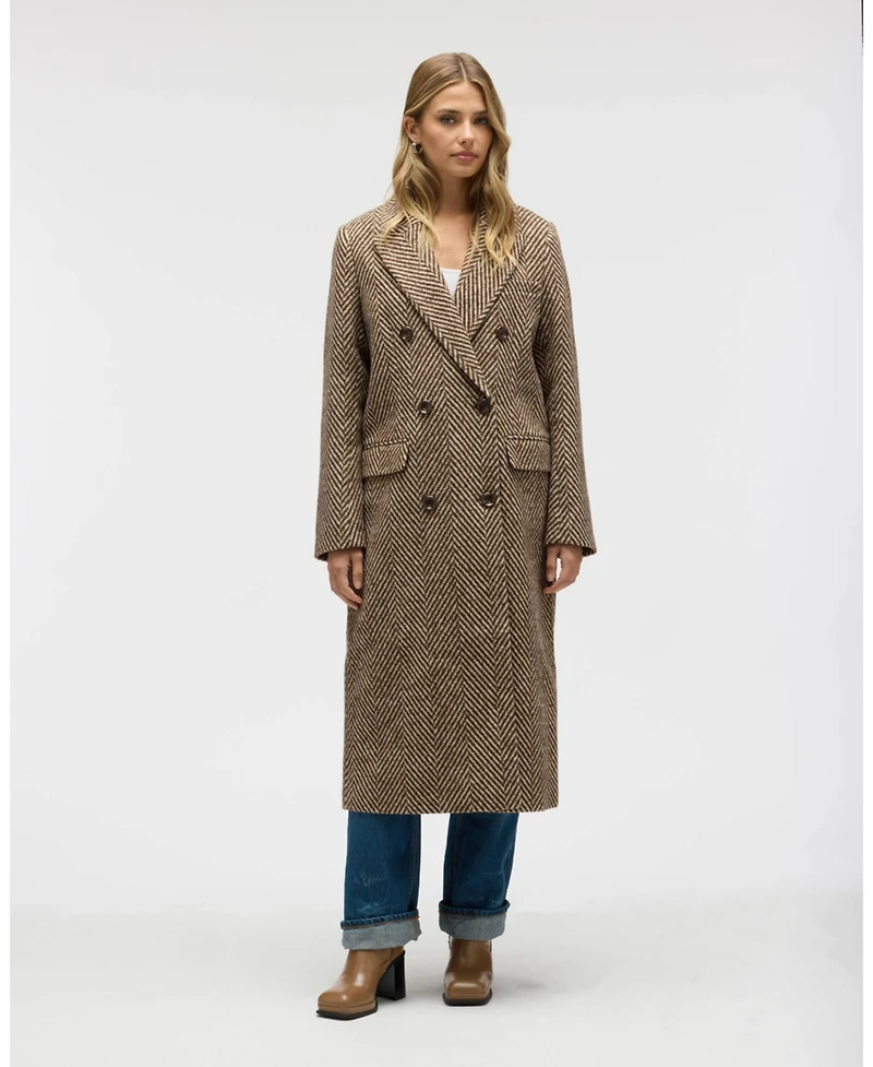 Nvlt Women's Chevron Long Coat