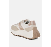Squeaker Chunky Anti-Skid Lace-Up Sneakers Women