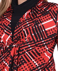 Ny Collection Plus Short Sleeve Cowl Neck Top