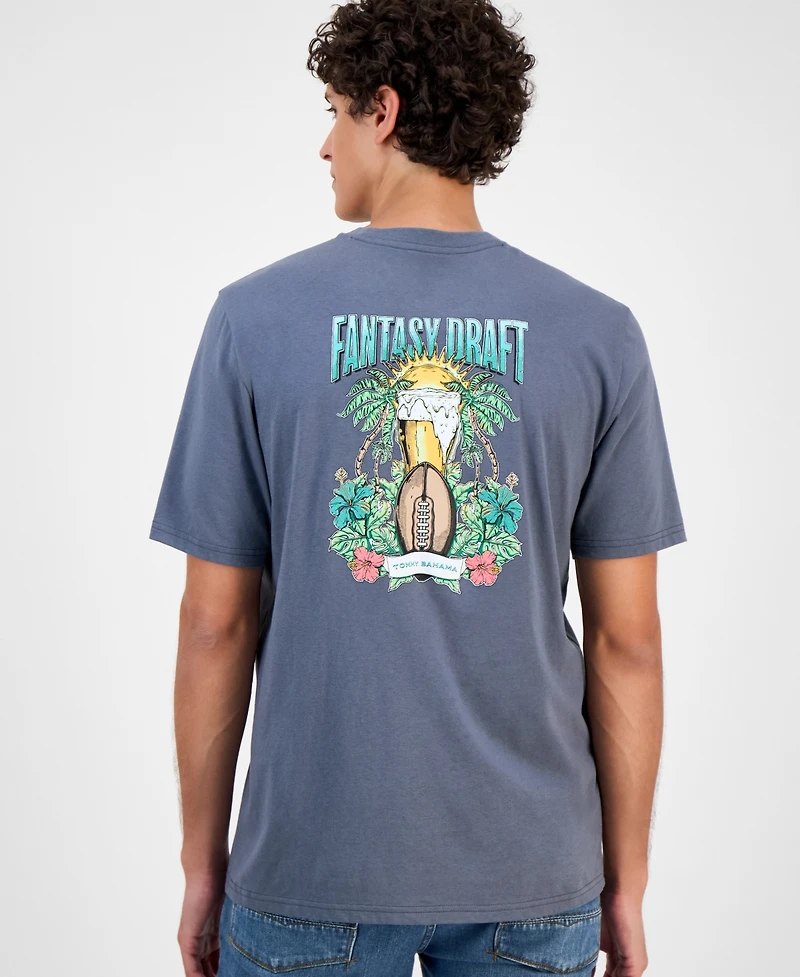 Tommy Bahama Men's Short Sleeve Fantasy Draft Graphic T-Shirt