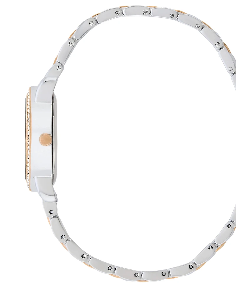 Bcbgmaxazria Women's Diamond Case Crystal Bezel Bracelet Watch, 27mm